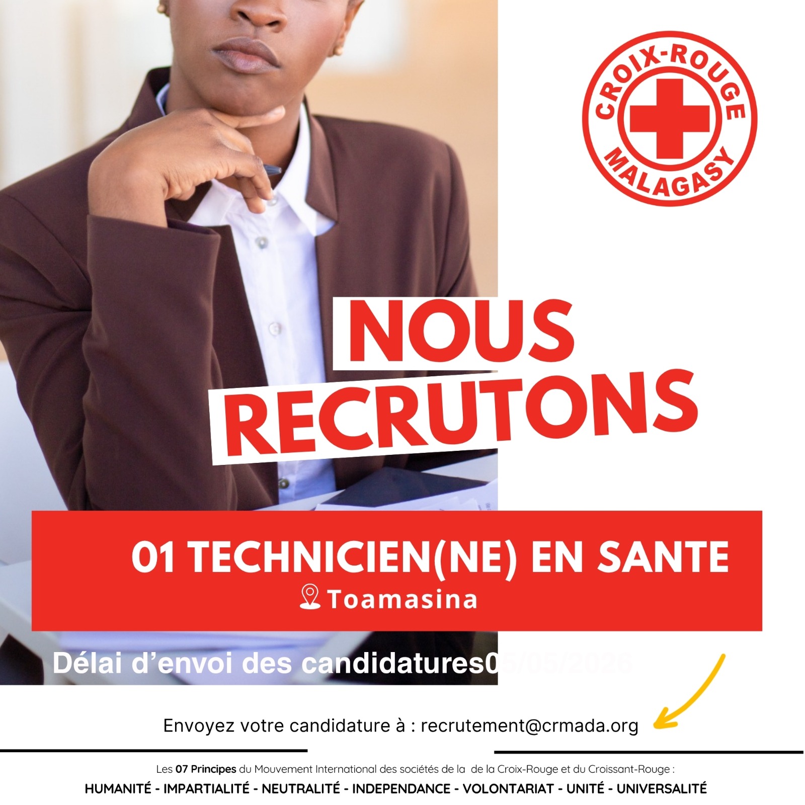 AVIS DE RECRUTEMENT « UN(E) (01) TECHNICIEN(E) EN SANTE »