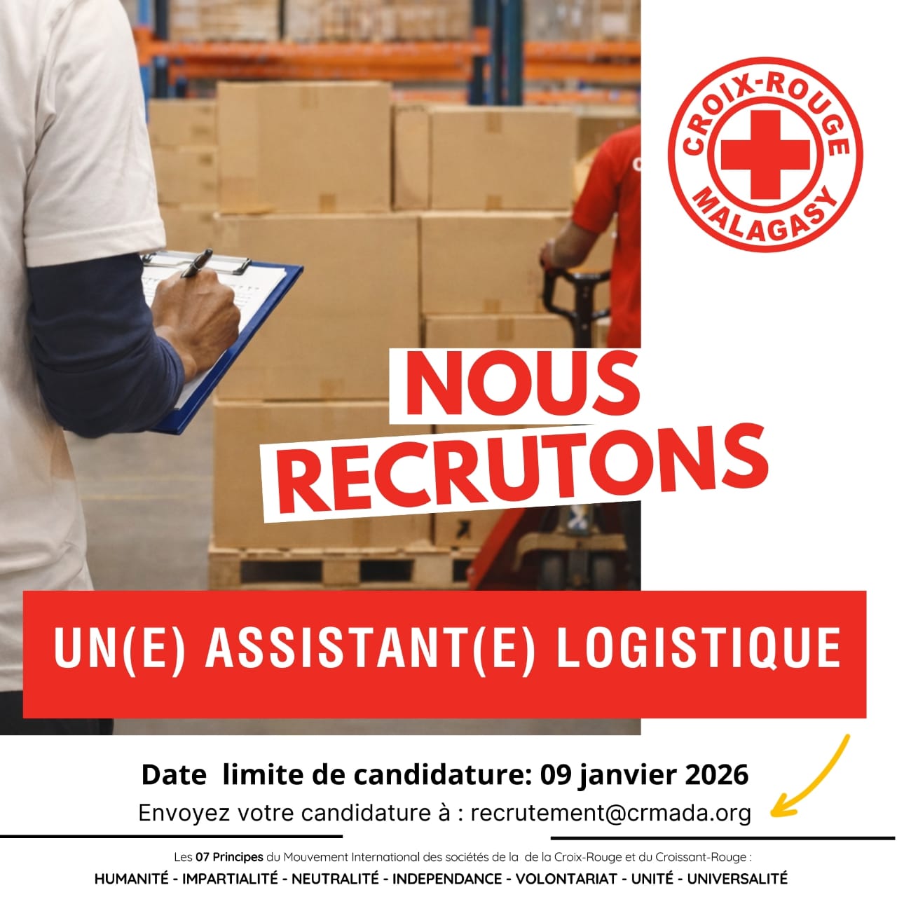 AVIS DE RECRUTEMENT « ASSISTANT(E) LOGISTIQUE»
