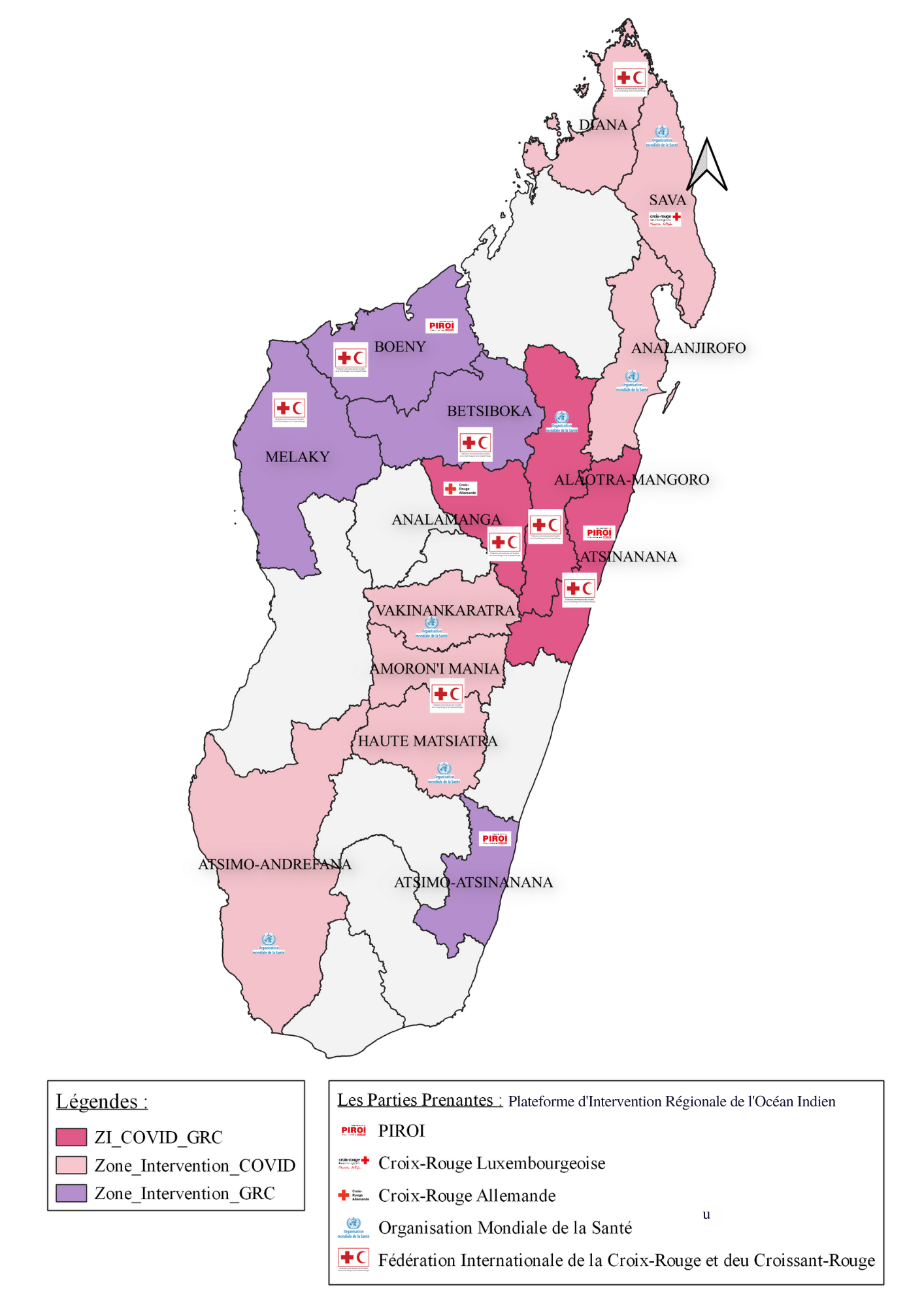Croix-Rouge Malagasy zones d'intervention